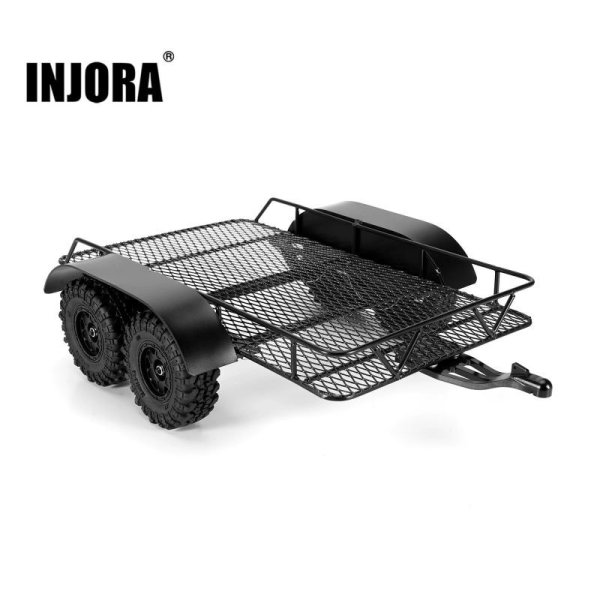 画像1: INJORA  メタル ヒッチ マウント トレーラー 1/24 RC クローラー アキシャル SCX24 アップグレード  S22d6738882500 (1)