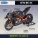 画像2: Welly 1:12 Ktm Rc 8c ロード レーシングカー重機関車シミュレーション 合金 完成バイクモデル S22d6779462467 (2)