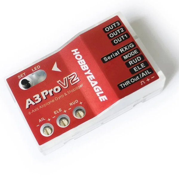 画像1: HobbyEagle A3 Pro V2 飛行機 RC フライトコントローラー スタビライザーシステム スタビライザー ジャイロ RC 飛行機 固定翼ヘリコプター用 S20d6828787892 (1)