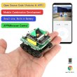 画像1: ミニ Esp32 RC タンク モデル トラクター クローラー バランスカー マウント トラック ロボット シャーシ ESP32 ロボットカー APP/Cramer 制御タンク用 S22d6833134437 (1)