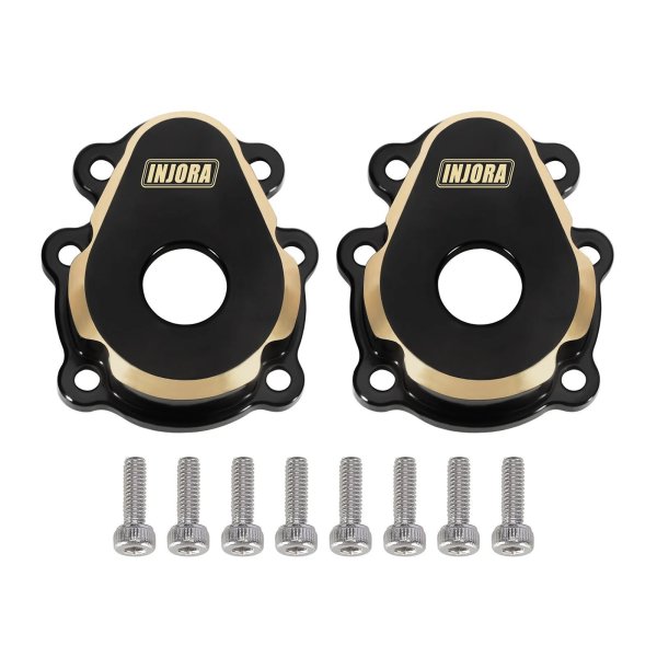 画像6: 2 個: INJORA 31g 真鍮アウター ポータル ハウジング アクスルカバー 1/10 RC クローラー FMS FCX10 S22d6854337998 (6)