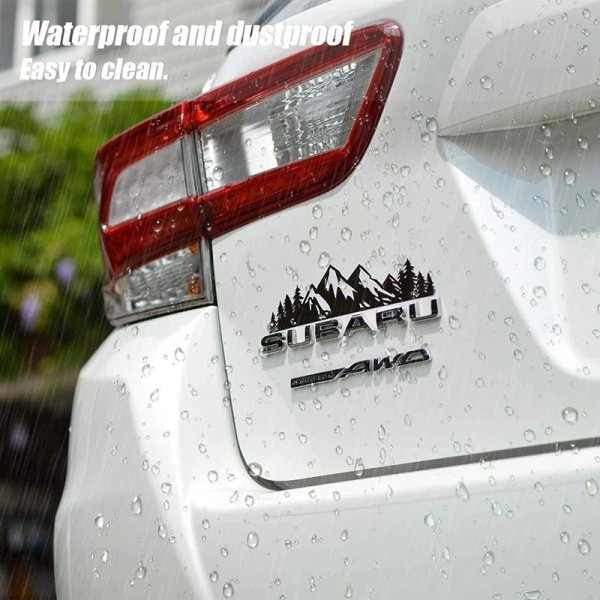 画像2: 2枚の山の木の車体装飾ステッカー、ビニール防水ステッカー、車のトラックのトランクのバンパーの装飾ステッカー S25d6858776464 (2)