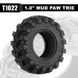 画像2: 4個 -T1022: INJORA Mud Paw 1.0インチ タイヤ 1/24 RC クローラー アキシャル SCX24 FMS FCX24 Enduro24 (T1022) S22d6861394353 (2)