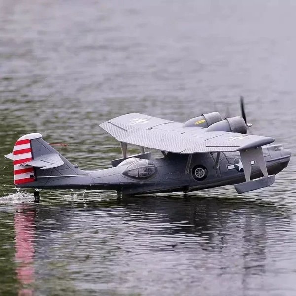 画像1: 1470 ミリメートル水上飛行機 ダイナムカタリナ Pby 水上プロペラ モデル 航空機 PNP バージョン S22d6897568331 (1)