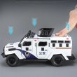 画像3: 1:24 合金 タイガー装甲車 トラック モデルダイキャスト メタル警察防爆車模型音と光   S22d6991933871 (3)