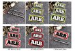 画像5: ARB 4X4 アクセサリー 警告ステッカー オフロード 反射デカール 装飾 車窓 ボディ オートバイ バイク レーサー S20d7011625876 (5)