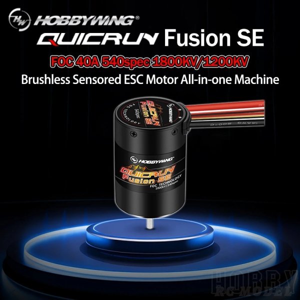 画像1: HOBBYWING QuicRun Fusion SE 40A 1800KV 1200KV 複合モーター ESC 1/10 1/8 RCモデルカークローラーアクセサリー用 S22d7038278815 (1)