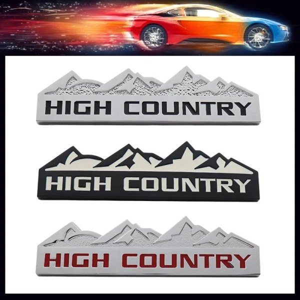 画像1: SUV オフロード ハイカントリー スノーマウンテン カー フード フェンダー トランク リア デカール エンブレム バッジ ステッカー S25d7038348910 (1)