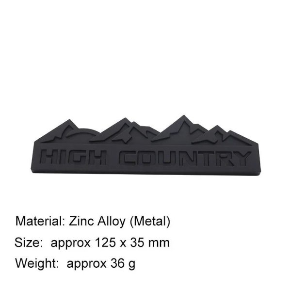 画像8: SUV オフロード ハイカントリー スノーマウンテン カー フード フェンダー トランク リア デカール エンブレム バッジ ステッカー S25d7038348910 (8)