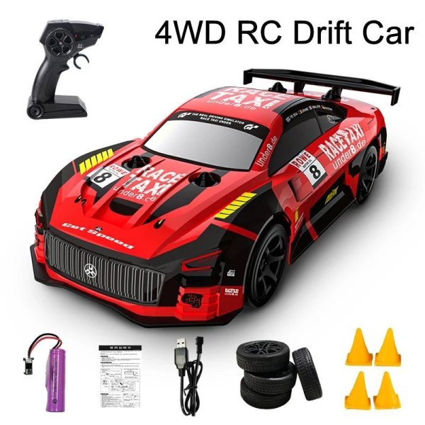 画像1: ドリフトRCカー GTR 1/18 4WD ラジコンカー 子供 ギフト S22d7044092952 (1)