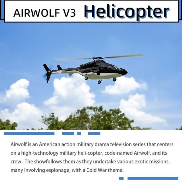 画像2: フライウィング Airwolf V3 スケールヘリ H2 ACE フライトコントロール 450クラス GPS エアーウルフ 6CH FW450 ワンキーリターン S20d7045267036 (2)