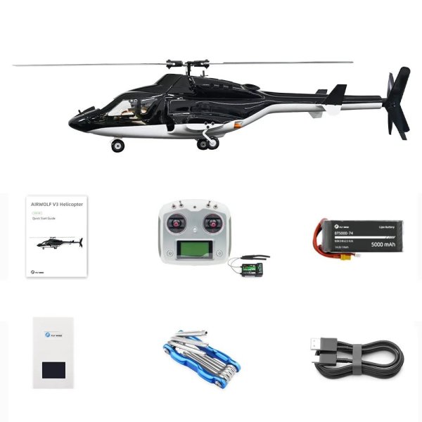画像6: フライウィング Airwolf V3 スケールヘリ H2 ACE フライトコントロール 450クラス GPS エアーウルフ 6CH FW450 ワンキーリターン S20d7045267036 (6)