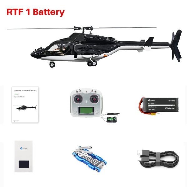 画像7: フライウィング Airwolf V3 スケールヘリ H2 ACE フライトコントロール 450クラス GPS エアーウルフ 6CH FW450 ワンキーリターン S20d7045267036 (7)