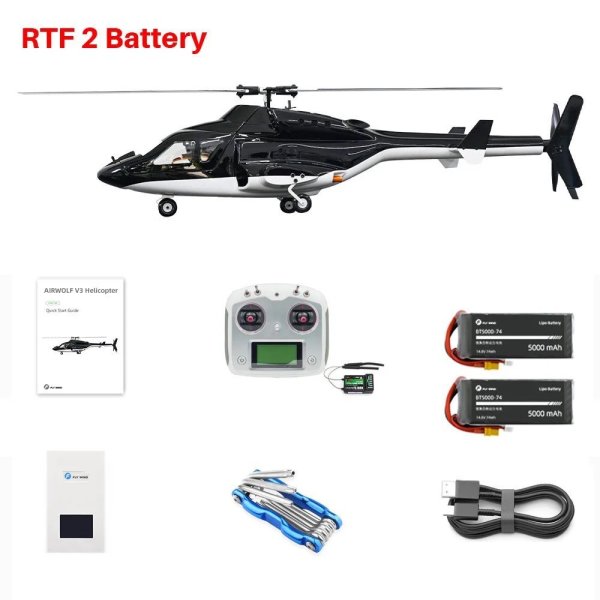 画像8: フライウィング Airwolf V3 スケールヘリ H2 ACE フライトコントロール 450クラス GPS エアーウルフ 6CH FW450 ワンキーリターン S20d7045267036 (8)