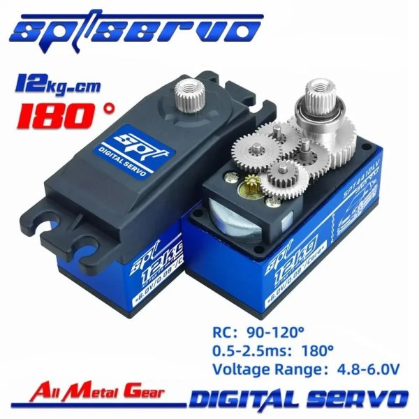 画像1: SPT サーボ SPT4412LV 12KG メタルギア デジタル 1/10 RCカー ドリフト S22d7047021525 (1)
