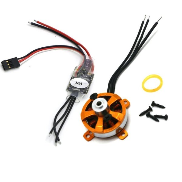 画像1: XXD 2205 A2205 7.6A 1400KV 1600KV SP マイクロブラシレスモーター W/マウント + 10A ESC RC 航空機/KK ヘリコプター クアッドコプター UFO F3P S22d7084244166 (1)