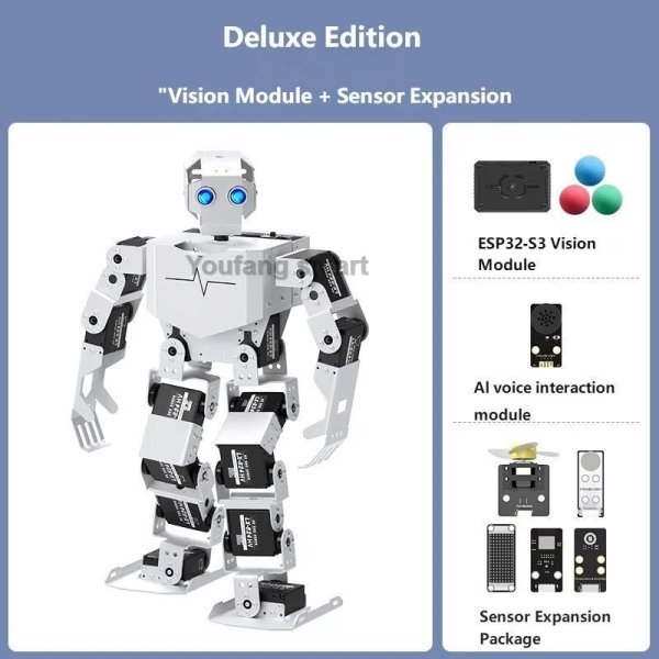 画像1: [2025 アドバンスキット] 17自由度ヒューマノイドバイオニックロボット Tonybot Arduino 教育用人工知能認識 AI プログラミング開発キット S22d7143701216_3 (1)