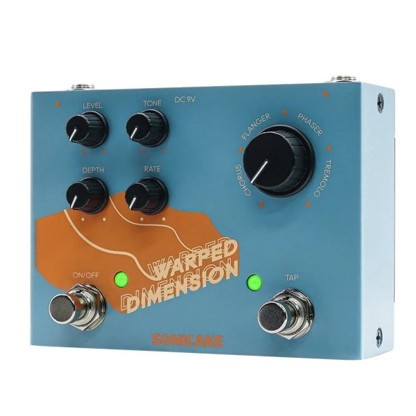 画像1: SONICAKE Warped Dimension ギター エフェクト 4モード コーラス フランジャー フェイザー トレモロ QDS-03 S22d7170072264 (1)