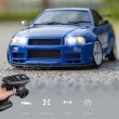 画像5: LDRC 1899/A99 RTR 1/18 2.4 グラム RWD RC カードリフト GTR R34 ジャイロ LED ライトオンロードフル比例 合金 ボディシェル レーシング S22d7203967429 (5)