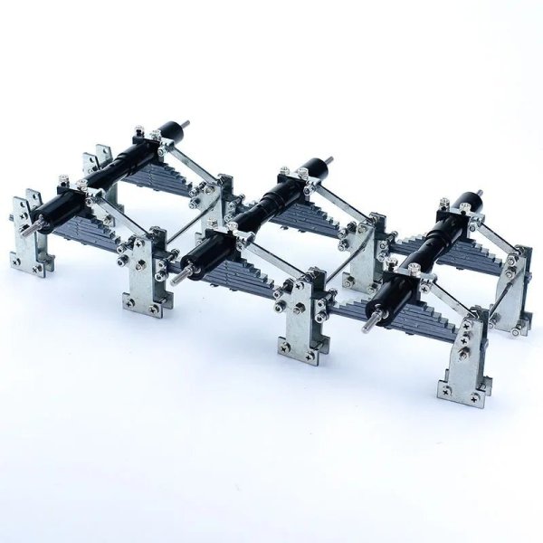 画像3: ステンレススチール製2軸バランスサスペンションキット スチールプレートトレーラー 1/14 タミヤ RCダンプトラック SCANIA 770S VOLVO FH16XL 車用 S25d7276414263 (3)