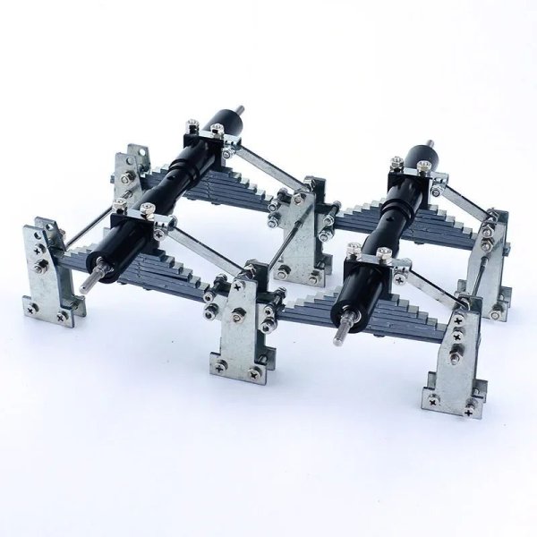 画像10: ステンレススチール製2軸バランスサスペンションキット スチールプレートトレーラー 1/14 タミヤ RCダンプトラック SCANIA 770S VOLVO FH16XL 車用 S25d7276414263 (10)