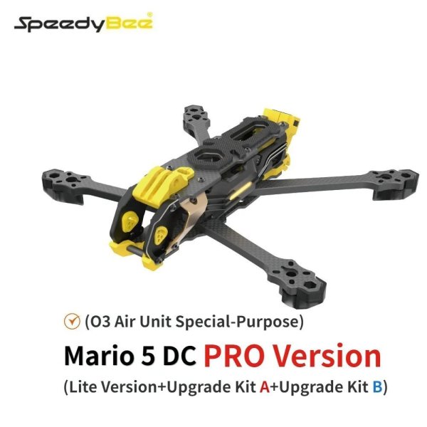 画像1: SpeedyBee マリオ 5 フレームキット DC / XH バージョン カーボンファイバープレート RC フリースタイル レーシング FPV ドローン フレーム - マリオ 5 DC プロ S22d7292804516_5 (1)