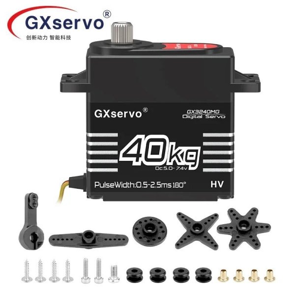 画像1: GXservo 40kg 高電圧 メタルギア RCカー用サーボ S22d7354571687 (1)