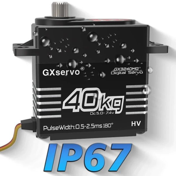 画像3: GXservo 40kg 高電圧 メタルギア RCカー用サーボ S22d7354571687 (3)