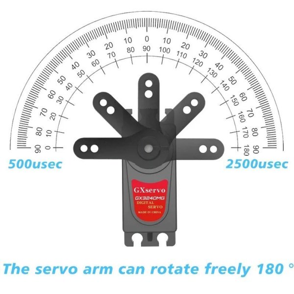 画像6: GXservo 40kg 高電圧 メタルギア RCカー用サーボ S22d7354571687 (6)
