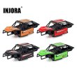 画像1: INJORA ナイロン バギー ボディシェル シャーシ キット ライト付き 1/18 RC クローラー TRX4 M アップグレード  S22d7385494686 (1)