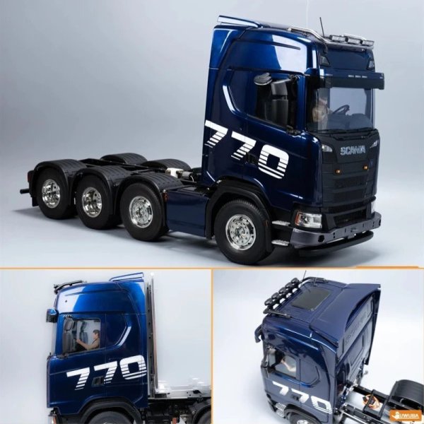 画像1: 1/14 RC ルーフスポイラーアップグレード タミヤ トラクタートラック スカニア 770S 56368 RC トラックアクセサリー用 S22d7404540556 (1)