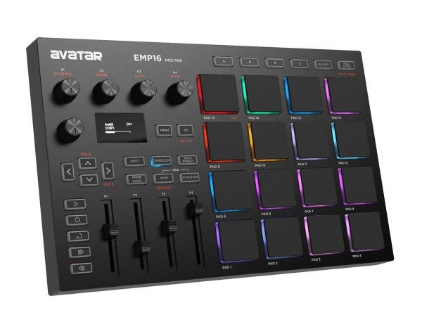画像1: EMP16 MIDIパッド Bluetooth ビート制作 RGBパッド 軽量 S22d7423392304 (1)