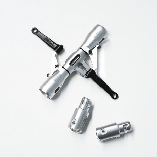 画像1: [ メタルローターヘッド] Flywing FW450L V3 ローターヘッド クイックリリース メインブレードホルダーセット FW450L V3 RC ヘリコプター ローターヘッドセット FW450L メタルローターヘッド S22d7432541534_1 (1)
