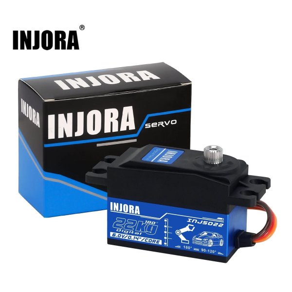 画像1: INJORA INJS022 22KG ロープロファイルデジタルサーボ 1/10 RC カーロボットモデル用 S20d7444727964 (1)