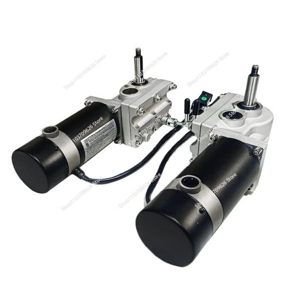 画像1: 車椅子モーターキット DCモータージョイスティックコントローラー 車椅子用 24V 200W 電動 S22d7466913581 (1)