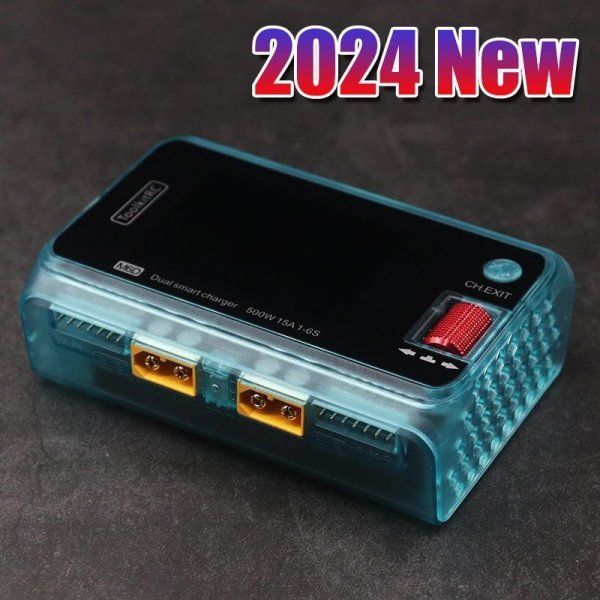 画像1: 2024 ToolkitRC M6D 500W 15A DC デュアルチャンネル MINI スマートチャージャー ディスチャージャー 1-6S リポバッテリー対応 FPV ドローン レーシング RC モデル用 S22d7476674454 (1)