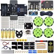 画像2: Microbit Mecanum 4WD ロボットカー V2.0 Python対応 Keyestudio学習キット S22d7476890270 (2)