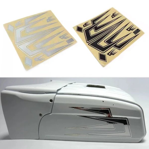 画像1: 1/14 タミヤ RC トラック トレーラー ティッパー スカニア R730 R620 R470 用 ルーフデコレーション 双燕 ステッカー DIY カーパーツ S25d7481255560 (1)