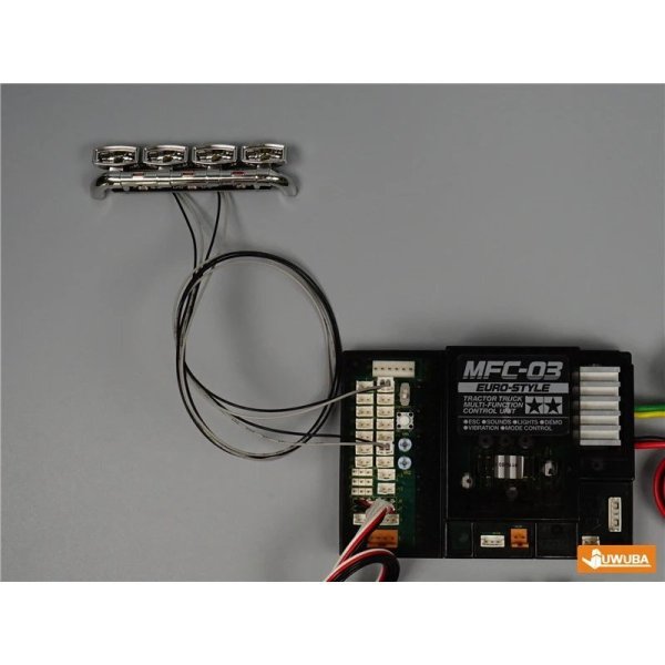 画像4: 770S-ライトボード: 1:14スケール タミヤ RCトラック ティッパー SCANIA 6x4 770S 56368 LESU DIY用 LEDルーフスポットライト PCBライトボード S25d7519233315 (4)