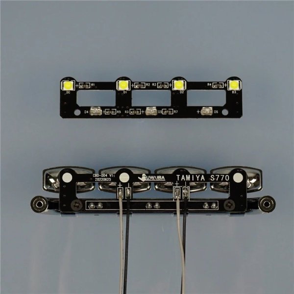 画像5: 770S-ライトボード: 1:14スケール タミヤ RCトラック ティッパー SCANIA 6x4 770S 56368 LESU DIY用 LEDルーフスポットライト PCBライトボード S25d7519233315 (5)