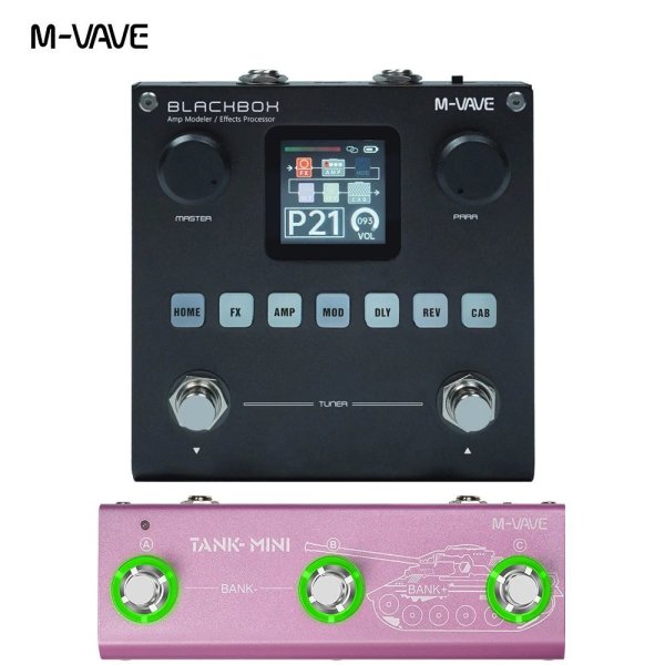 画像1: [Blackbox-TANK-MINI] M-VAVE マルチエフェクトペダル ギターペダル MK300/Blackbox/Tank-G/Tank-B/TANK-MINI/Cube Baby/LOST TEMPO エレキギターエフェクトペダル S22d7539930625_10 (1)