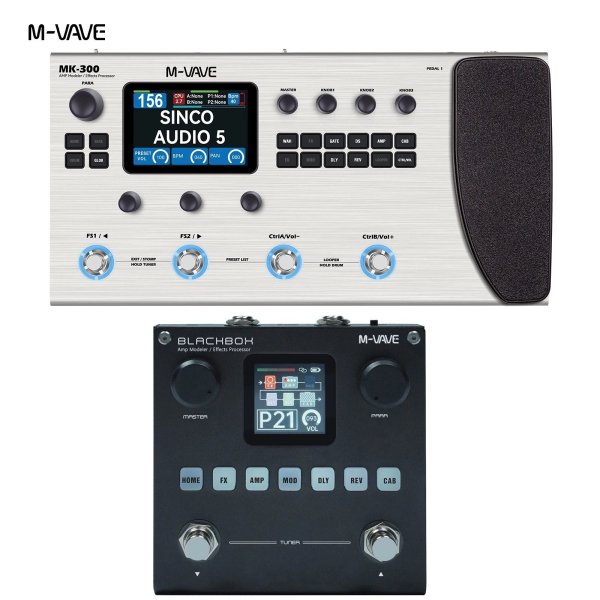 画像1: [MK300-Blackbox] M-VAVE マルチエフェクトペダル ギターペダル MK300/Blackbox/Tank-G/Tank-B/TANK-MINI/Cube Baby/LOST TEMPO エレキギターエフェクトペダル S22d7539930625_2 (1)