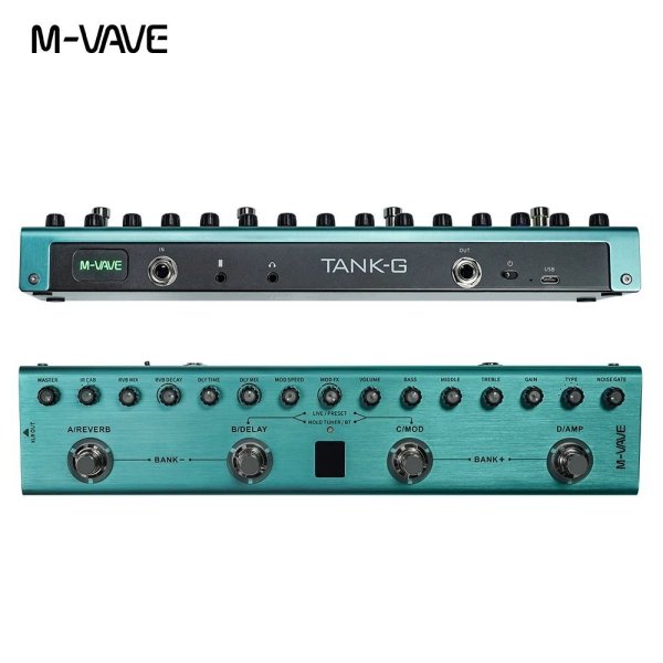 画像1: [Tank-G] M-VAVE マルチエフェクトペダル ギターペダル MK300/Blackbox/Tank-G/Tank-B/TANK-MINI/Cube Baby/LOST TEMPO エレキギターエフェクトペダル S22d7539930625_3 (1)