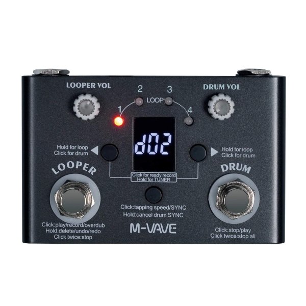 画像1: [LOST TEMPO ブラック] M-VAVE マルチエフェクター ギターペダル MK300/Blackbox/Tank-G/Tank-B/TANK-MINI/Cube Baby/LOST TEMPO エレキギターエフェクター S22d7539930625_9 (1)