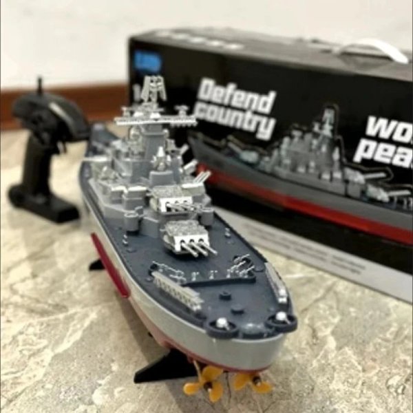 画像1: 23.6型 RC戦艦 大迫力ラジコン 電動模型 男の子ギフト S22d7597870644 (1)