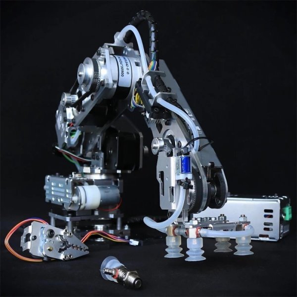 画像1: 4軸ロボットアーム 吸盤&爪 Arduino Gcode制御 S22d7614567448 (1)