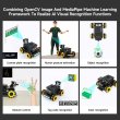 画像4: RPi5 8Gボード付き Yahboom 4WD Raspbot V2 AIロボットカーキット Raspberry Pi 5ベース 初心者向け教育プロジェクト ROS2 Humble Pythonプログラミング S22d7669892490 (4)