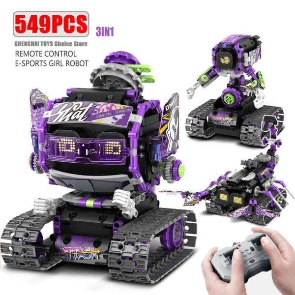 画像1: 知育ロボット 3in1 ブロック プログラミング学習 S22d7699928254 (1)