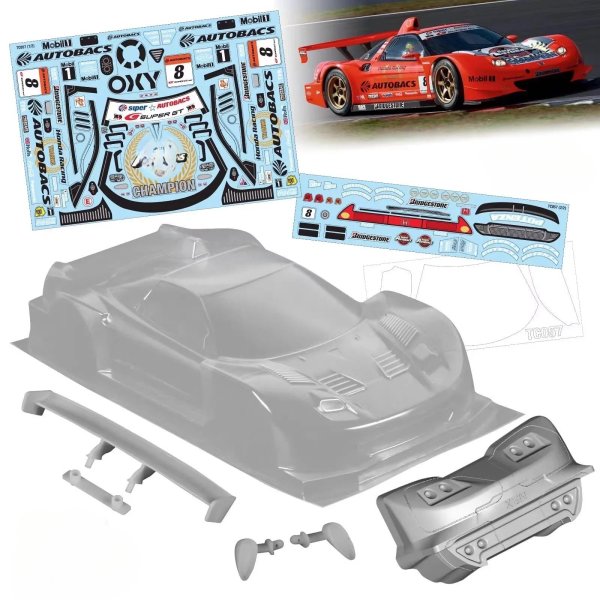 画像9: 1/10 PC RC NSX 2007 ボディシェル 幅190mm ホイールベース260mm ランプシェードテール 透明シェル チューニング用 Dirft MST ヨコモ HPI HSP S25d7745682054 (9)