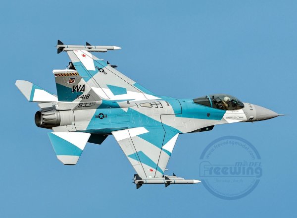 画像1: 電動RC飛行機 フリーウイング F16 90mm F-16 V2 PNP S22d7783391903 (1)